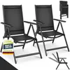 tillvex Chaise de jardin Premium 2 pièces noir pliable en Voir les images du produit 1