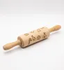 HOLZWALZE für Kinder, 21 cm, mit Weihnachtsgravur, für Produktbild-Vorschau 2