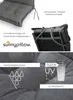sunnypillow Set Gartenstuhl und Gartenstuhlauflage Produktbild-Vorschau 4