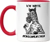 Ich Hasse Morgenmenschen Tasse Rot  Morgenmuffel Erstmal Produktbild-Vorschau 1