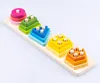 Holzpuzzle Montessori Sensorik Sortierbrett – Lernspielzeug Produktbild-Vorschau 15