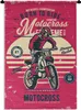 MuchoWow® Wandteppich Wandbehang Motocross - Vintage - Produktbild-Vorschau 1