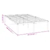 vidaXL Bettgestell Metall Weiß 120x190 cm -  Betten & Produktbild-Vorschau 9