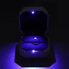 Ringbox, quadratisch, Samt, für Eheringe, mit LED-Licht, Produktbild-Vorschau 6