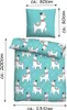 Bettwäsche 135x200/80x80cm 2-teilig Lama – Microfaser Produktbild-Vorschau 3