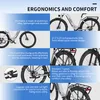 Collage of images and text describing the features of an e-bike. Produktbild-Vorschau