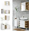 Badmöbel-Set Vicco Aquis Weiß 3 Teile, Model 36246 Produktbild-Vorschau 2