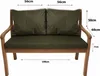 Coussins pour banc de jardin Vert, Siège 100x60x7 + dossier Voir les images du produit 3