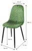 ML-Design 4er Set Esszimmerstuhl mit Rückenlehne, Salbei, Produktbild-Vorschau 7
