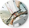 Wanduhr - Rund - Glasuhr - Yacht Segeln So - 40x40cm - Produktbild-Vorschau 1