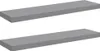 vidaXL Schwebende Wandregale 2 Stk. Grau 90x23,5x3,8cm MDF Produktbild-Vorschau 1