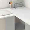 vidaXL Scrivania con ripiano Bianco 142 x 102 x 73 cm Anteprima dell’immagine prodotto 4