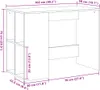 vidaXL Scrivania Grigio Sonoma 102x50x75 cm Materiale a Anteprima dell’immagine prodotto 7