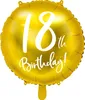 Ballo in foil per il 18° compleanno, dorato, 45 cm Anteprima dell’immagine prodotto 1