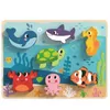 TOOKY TOY Montessori-Holzpuzzle Meereswelt Fisch Produktbild-Vorschau 2
