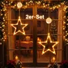 2 Stück  LED Sterne Weihnachtsbeleuchtung, 3600K Warmweiß Produktbild-Vorschau 1
