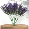 Künstliche lila Blumen, 12 Stück, dekorativer Produktbild-Vorschau 4