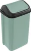A green trash can with a black lid. Náhľad obrázku produktu