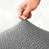 Stretch Sitzbezug für Stühle - 40 x 40 cm - Grauer Jacquard Produktbild-Vorschau 8