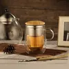 Doppelwandige Teetasse 430ml mit Metallsieb Borosilikatglas Produktbild-Vorschau 6