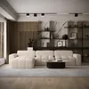 FEDVE Ecksofa RIFU SO aus Bouclé-Stoff mit Schlaffunktion, Produktbild-Vorschau 2