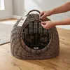 Aumüller Korbhöhle Vintage Grau 60 cm Katzenhöhle Produktbild-Vorschau 4