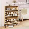 UnboxG Rattan Schuhschrank Schmal, Schuhregal mit 3 Produktbild-Vorschau 6