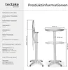 Hliníkový bistro stolek Ø60 cm skládací s nastavitelnou Náhled obrázku produktu 19