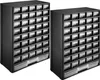 Two identical storage cabinets with multiple drawers are shown side-by-side against a white background. Produktbild-Vorschau