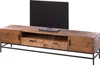 home24 Tv-Lowboard - 1 Fach - Pinie Massiv / Metall - 200 Produktbild-Vorschau 1