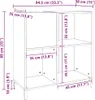 vidaXL Skříň na talíře bílá 84,5x38x89 cm odvozený výrobek Náhled obrázku produktu 8