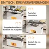 Couchtisch mit 4 Hockern& LED,  Verwandlungs Esstisch, Produktbild-Vorschau 8