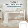 Homestyle4u Hochbett 90x200 mit Rutsche und Lattenrost Produktbild-Vorschau 4