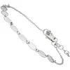 Armband 925 Silber rhodiniert Plättchen Rundankerkette Produktbild-Vorschau 2