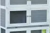 Hasenstall Schnuffi  grau weiss 114 x 42 x 101 cm Produktbild-Vorschau 6