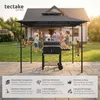 tectake® Grillpavillon wetterfest UV-Schutz Stahl anthrazit Produktbild-Vorschau 2
