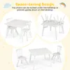 COSTWAY Kinder Tisch Stuhl Set, Kindersitzgruppe mit Produktbild-Vorschau 9