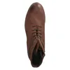 A top-down view of a brown leather boot. Produktbild-Vorschau