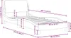 VidaXL 373076, Modrá, 85 cm, 2,18 m, 74,5 cm, 800 x 2000 Náhled obrázku produktu 7