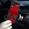A red phone case with a ring holder is attached to a magnetic car mount on a car's air vent. Produktbild-Vorschau