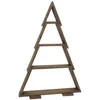 Árbol de Navidad de madera con estantes, color wengué - Vista previa de la imagen del producto 7