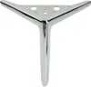 A single, shiny chrome furniture leg on a white background. Produktbild-Vorschau