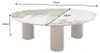 riess-ambiente Couchtisch ORGANIKO 110cm weiß braun Produktbild-Vorschau 2