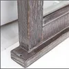 A close-up view of the corner of a wooden picture frame. Produktbild-Vorschau