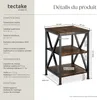 Table d’appoint NOTTINGHAM 40,5x40,5x60,5cm - Bois foncé Voir les images du produit 6