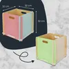 Zusammensteckbare Holzbox 32 cm Mehrfarbig Aufbewahrungsbox passend für Kallax und Expedit 4 Stück Produktbild-Vorschau
