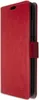 A red flip-style phone case is shown from the side. Produktbild-Vorschau