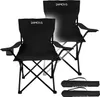 24MOVE® Campingstuhl Faltstuhl, 2er Set, schwarz, mit Produktbild-Vorschau 1
