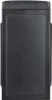 A black computer tower case is shown from the front. Anteprima dell’immagine prodotto