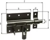 Schlosskasten Vorhängeschloss 12mm/schwarz Produktbild-Vorschau 3